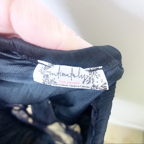 Free People Melrose Black Lace Backless Bodysuit - Picture 11 of 13